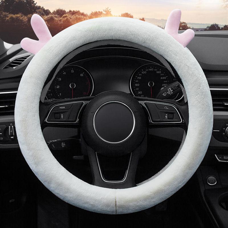 Cute Plush Steering Wheel Cover for All Seasons - Fits Mercedes Benz
