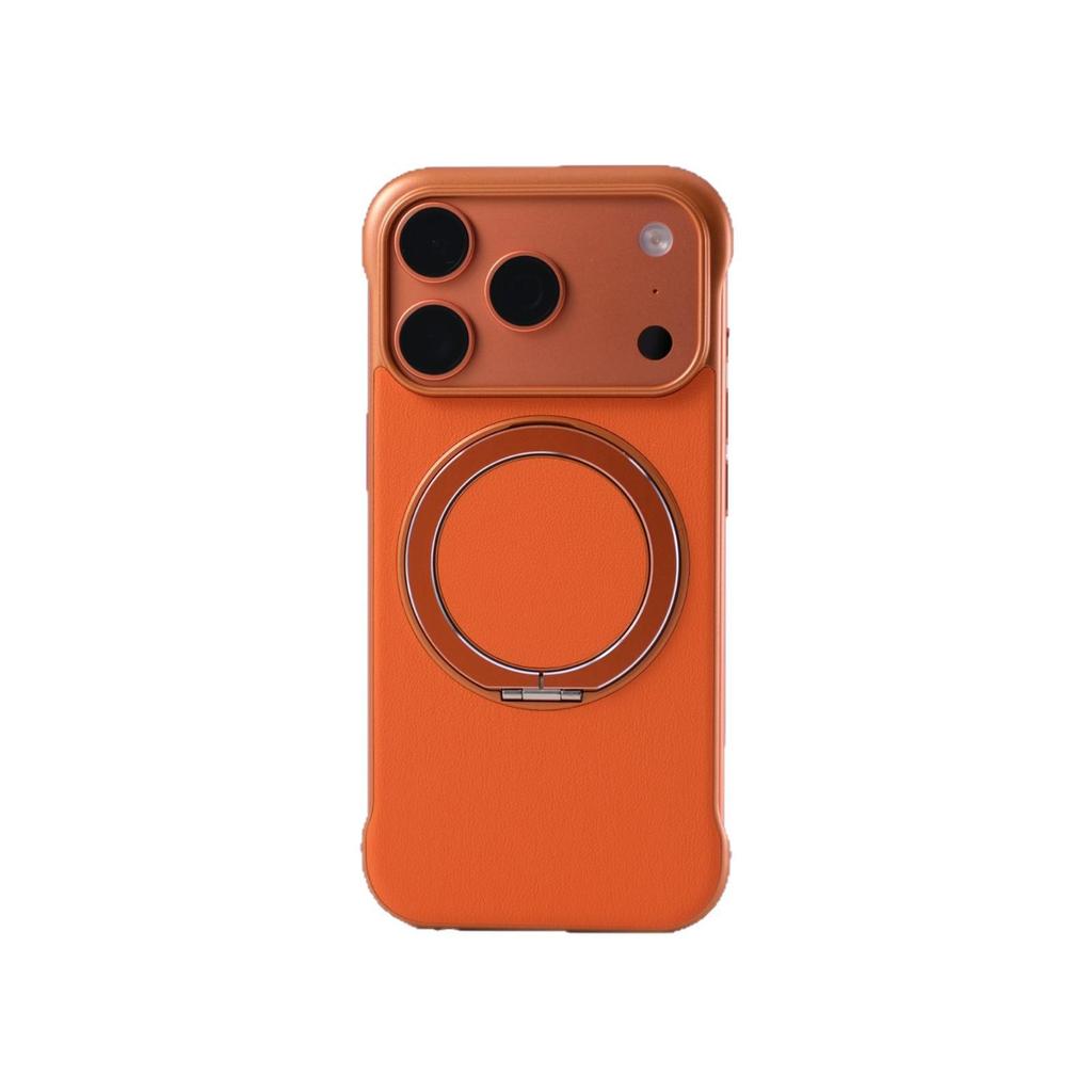 iPhone 17 Pro Max Borderless Case with Magnetic Stand, Ultra-Thin Bare Metal Feel for Apple 16 PM & 15 PM