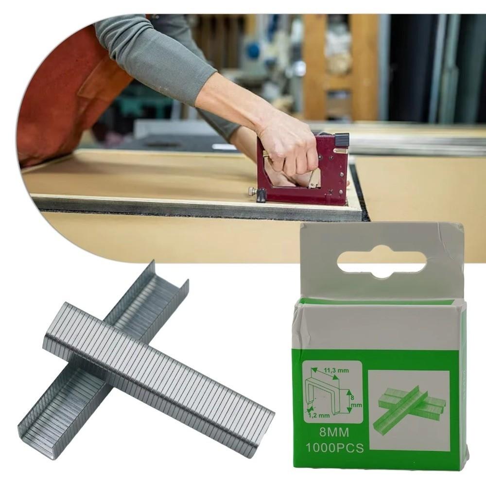 1000 Pezzi 8/10/12mm Graffette a Forma di Porta Chiodi Accessori per Pistola Sparapunti Lavori di Struttura Graffette a T Chiodi per Lavorazione del Legno