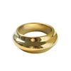 Japan and South Korea Irregular Geometric Exquisite Ring Titanium Steel Electroplating Stacked Wearing High-end Ring