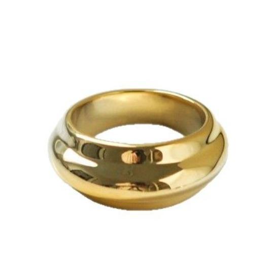 Japan and South Korea Irregular Geometric Exquisite Ring Titanium Steel Electroplating Stacked Wearing High-end Ring