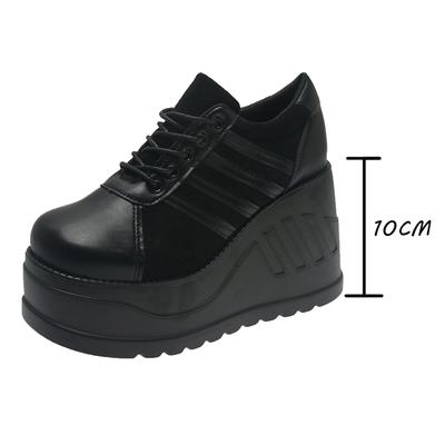 Moda Taglia Grande 35-43 Design Nero Zeppe Fashion Cosplay con Plateau Tacco Alto Décolleté da Donna 2025 Scarpe da Ginnastica da Strada Donna