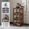 Chinese Style Floor Standing Plant Rack Non-Solid Wood Modern Indoor Pot Holder Balcony Elegant Greenery Display Shelf