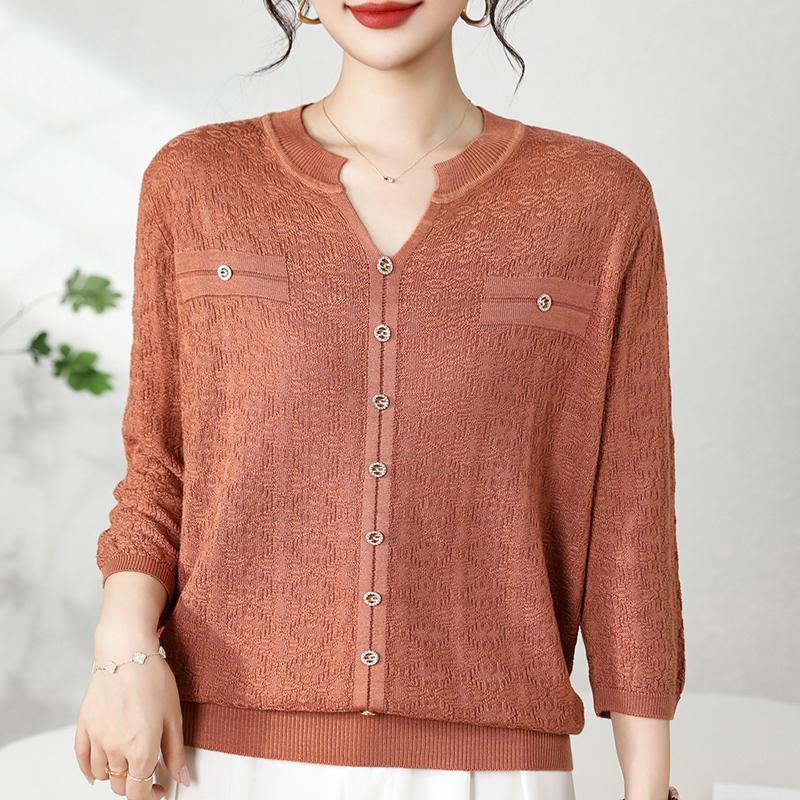 QingHe Cashmere Damski sweter z 30% kaszmiru - Miękki i ciepły pulower z mieszanki wełny