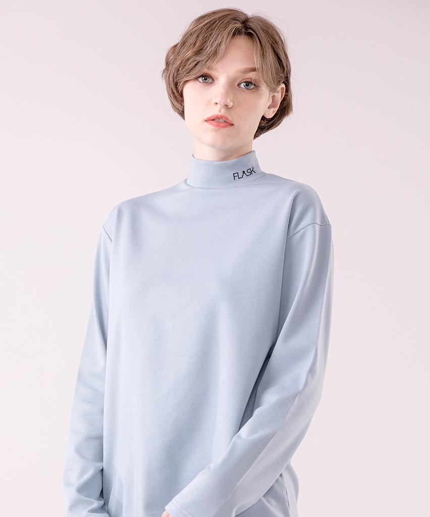 Peullaseukeu Essential Half Turtleneck Woman-Bl
