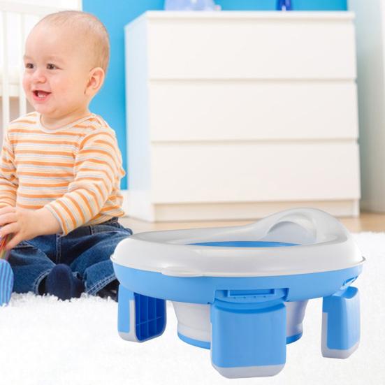 Portable Baby Toilet Seat Safe Comfortable Convenient Foldable Design Wide Application Baby Toilet for Travel