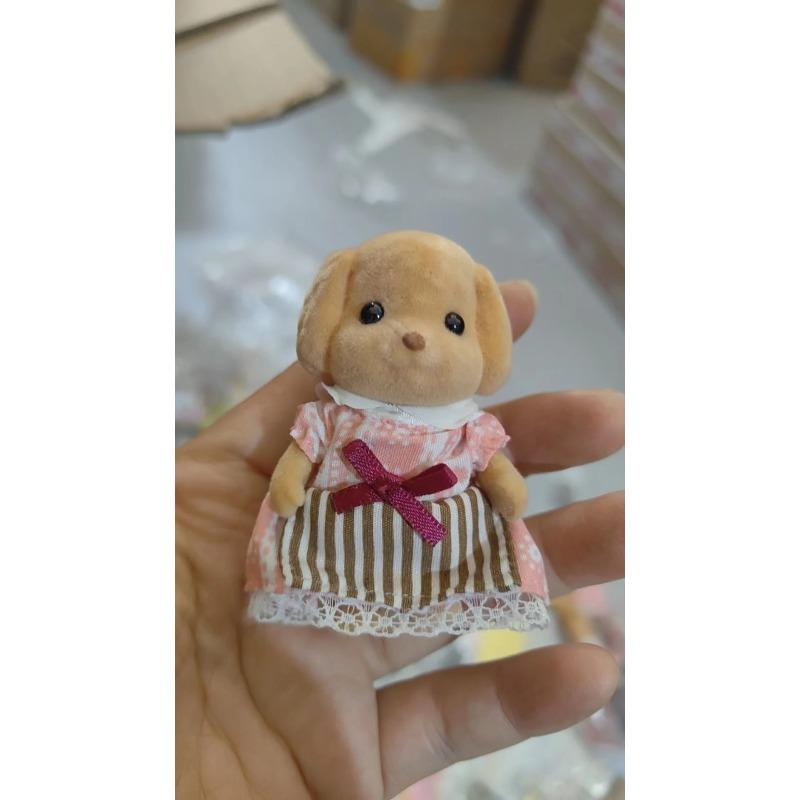 Original Forest Animal Family 1:12 Mini Dollhouse Furniture Rabbit Bear Dog Cat Pets Figure Toy Dolls Kids Gift