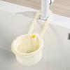 Automatic Cleaning Push Drain Basket - Food Waste Disposal Basket with Removable Bottom.