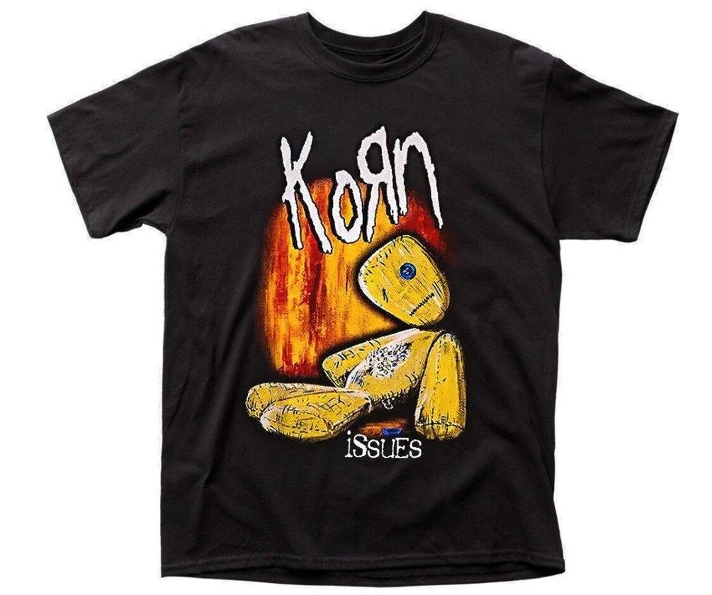 KORN ISSUES Music Band Crewneck Short Sleeve Unisex T-shirt XL