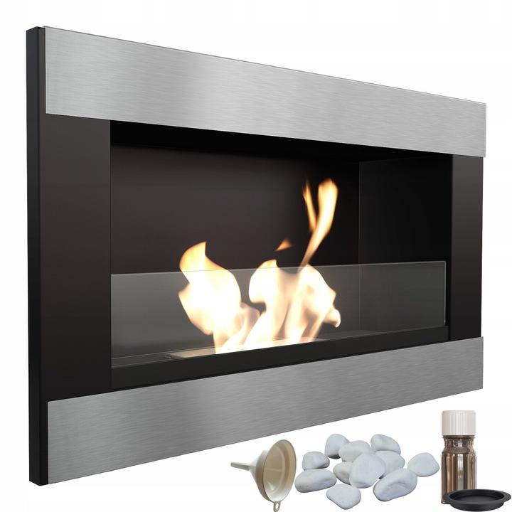 Chimenea de bioetanol de pared GOLF HORIZONTAL TÜV con acristalamiento REGALOS