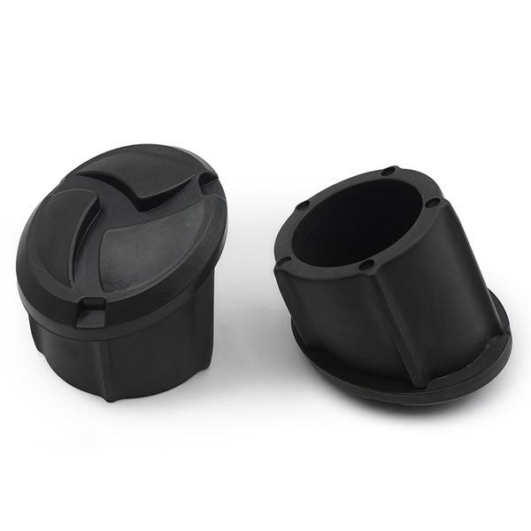 Black ABS Motorcycle Frame Hole Cover Plug Set for BMW