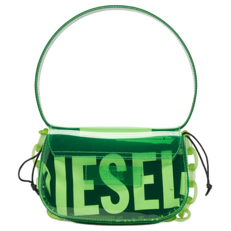 

Diesel 1Dr Semi-Transparent Jelly Texture Detachable Adjustable Shoulder Strap Magnetic Flap Closure Pu Shoulder Bag X08396P8763T7283 Basic Set (Bag+Dust Bag)