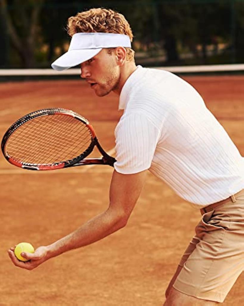 Sports Visor Hats Women Men Adjustable Empty Sun Top Hat Visor for Tennis Baseball Golf Athletic Cycling Running