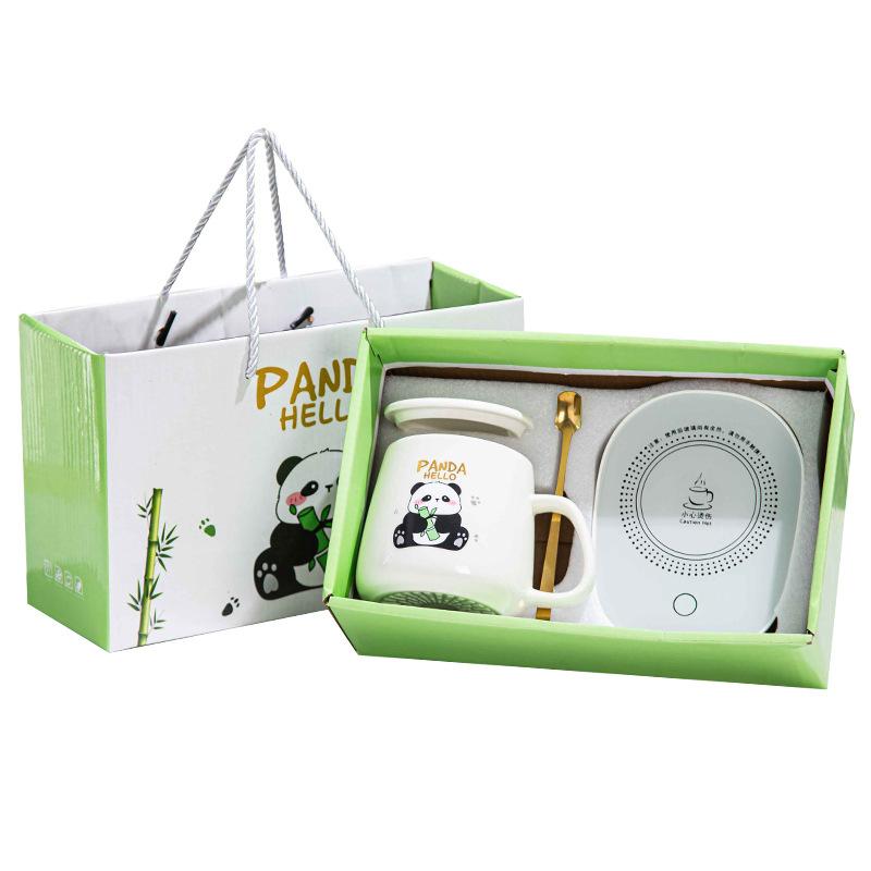 Panda Mug Ceramic Cup Birthday Gift Towel Cup Gift Opening Gift