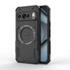 For Google Pixel 10 Pro Magnetic Case WANLONFENG DJ Series PC TPU Phone Cover with 2Pcs Tempered Glass Film