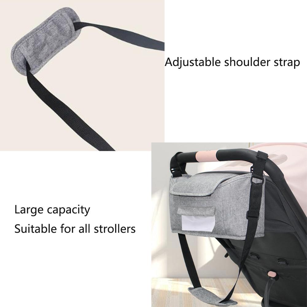 Kinderwagentasche Kinderwagen-Organizer Babyzubehör Becherhalter Abdeckung Neugeborene Buggy Tragbar Reise Autotaschen Für Kinderwagen Universal