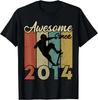 10th Birthday Awesome Since 2014 Skateboard 10 Years Old Gift Unisex T-Shirt