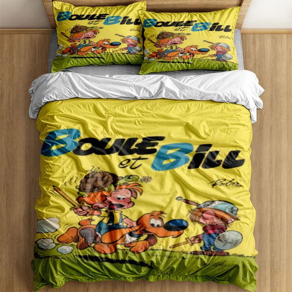 Boule Et Bill Barnesengesett Uten Laken King Queen Dobbel Full Twin Enkel Størrelse Sengetøysett