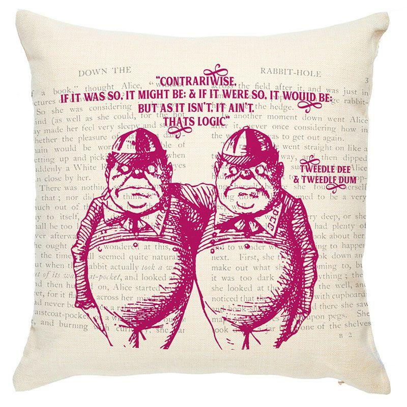 Elegant Alice In Wonderland Cushion Mad Hatter Pillow Perfect For Christmas Gift And Home Decoration