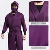 [HOLOUN] Ninja Rantaro Cosplay Ninja Academy 4th Year Student Purple White Green with Hood Anime Costume Christmas Event Halloween Cosplay Outfit M