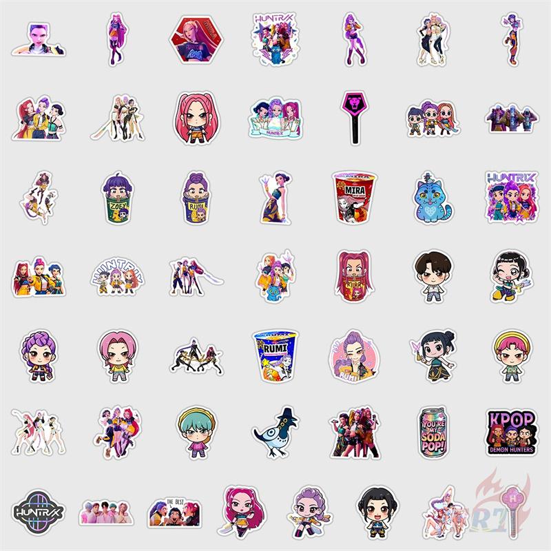 50Pcs/Set KPop Demon Hunters Series 06 Stickers DIY Fashion Waterproof Doodle Decals Stickers