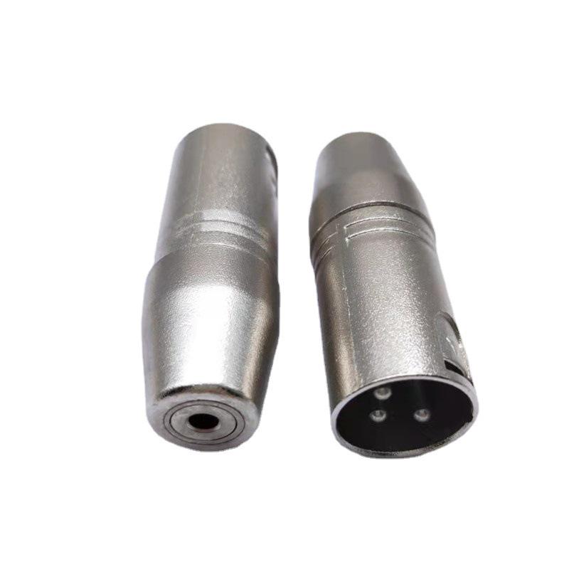 3.5mm Female to 3-Core XLR Male Audio Adapter for Microphone