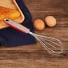 12 Inch Stainless Steel Egg Whisk Anti Slip Rubber Handle Handheld Manual Egg Mixer Stirrer Beater Kitchen Baking Cooking Tool