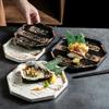 Kreativní vynikající keramické talíře Japonský styl Restaurace Mořské plody Sushi Jídelní talíř Domácí Odpolední čaj Dezert Ovocný talíř