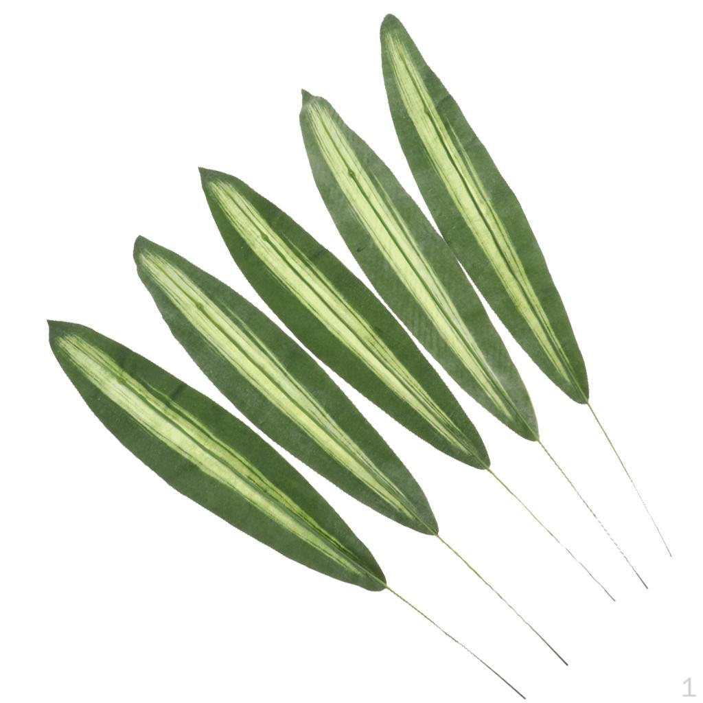 

5 Palm Monstera Watermelon Faux for Home Wedding Decor зелёный