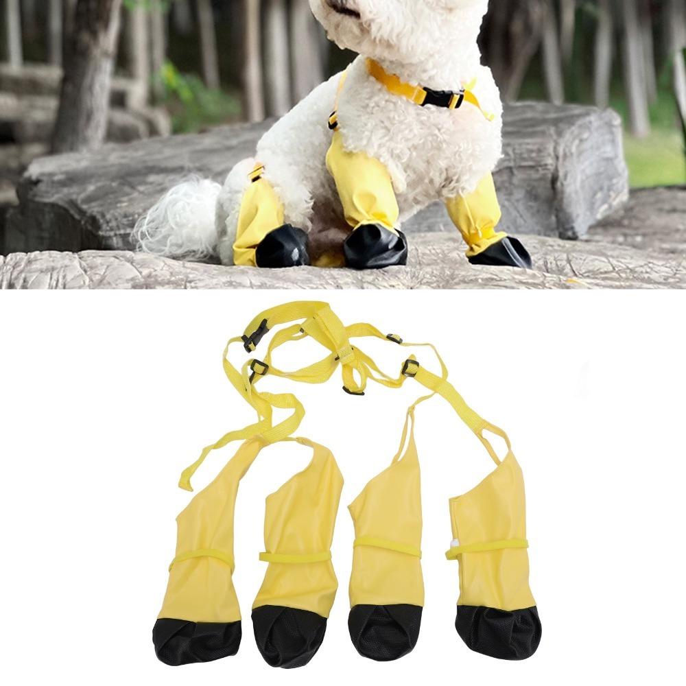 All Season Fit Dog Shoes Splash Block Dog Footwear Ground Isolate Pet Boots  Rainy Day Use