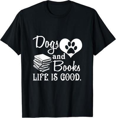 Hond en Boeken Zijn Goed Schattig Dier T-shirt Cadeau Unisex T-shirt