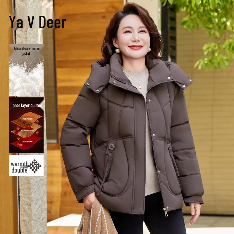 

Yalu Women s Hooded Quilted Winter Jacket XL