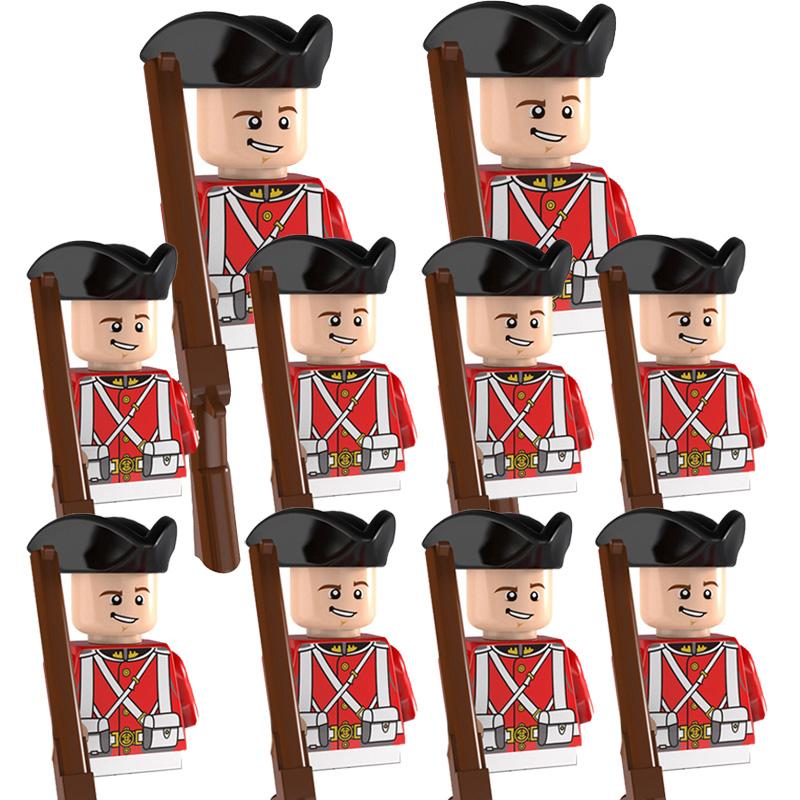 Napoleon Wars Military Figures Army Soliders Weaponry Suit Small Particles Building Blocks Childrens DIY Toys Boys Gifts
