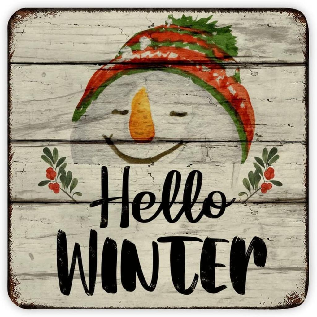Christmas Metal Wall Art for Home Living Room Kitchen Decor