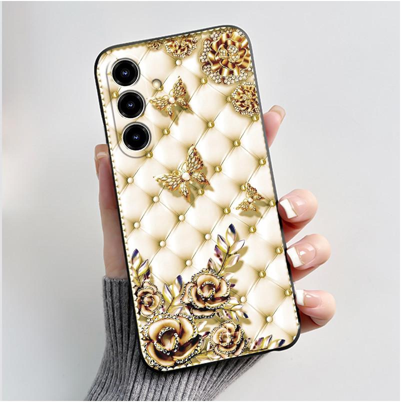 New Design Phone Case For ZTE Blade V80 Max/Nubia V80 Max Jelly Black Anti-scratch Soft Casing Colorful Rosy Cloud Pattern Shell