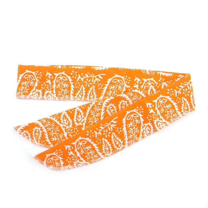 Hot Day Cats Dogs Cooling Scarf with Flower Printed Dogs Outdoor Cooling Bandana Pet Hot Day Prevent Heatstroke Collar