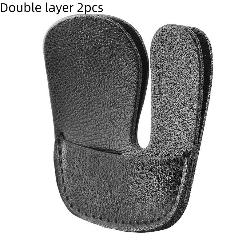 2Pcs Recurve Bow Thicken Pu Leather Adjustable Finger Protector Archery Accessories Finger Guard