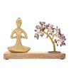 Serenity Gemstone Tree Yoga Ornament - Amethyst