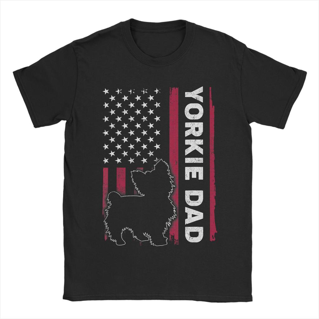 Yorkshire Terrier Dog T Shirt Unisex Unisex 100 Cotton Vintage Tshirts O Neck Yorkie Dad Tees Short Sleeve Clothing Summer