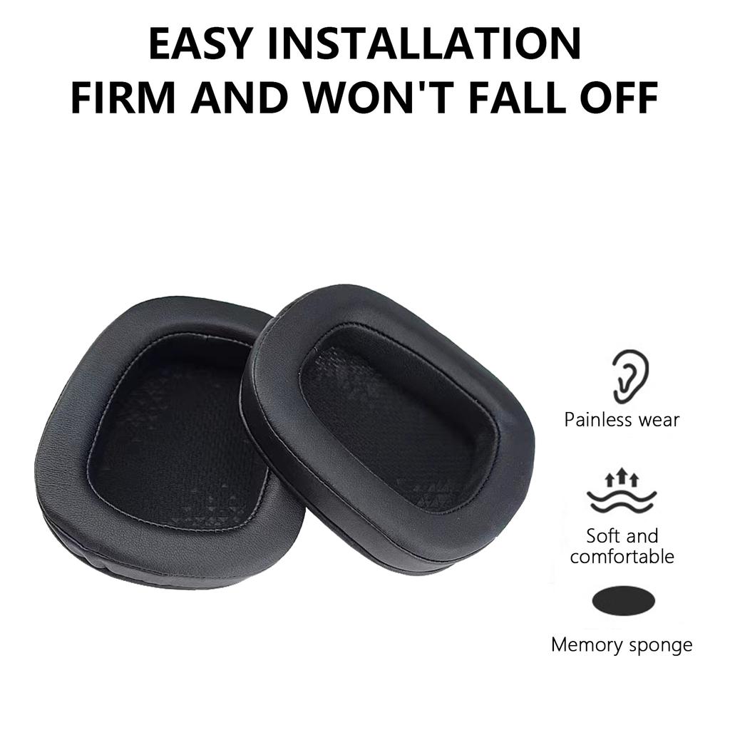 Replacement Ear Pads Earphone Cushion/Headbeam Pad for G633 G933 Headphones Noise Isolating Sponge Earpads