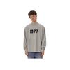 Fear of God Essentials 1977 Collection SS22 Long Sleeve Tee with Digital Print Unisex Tops Dark-Oatmeal FOG-SS22-926