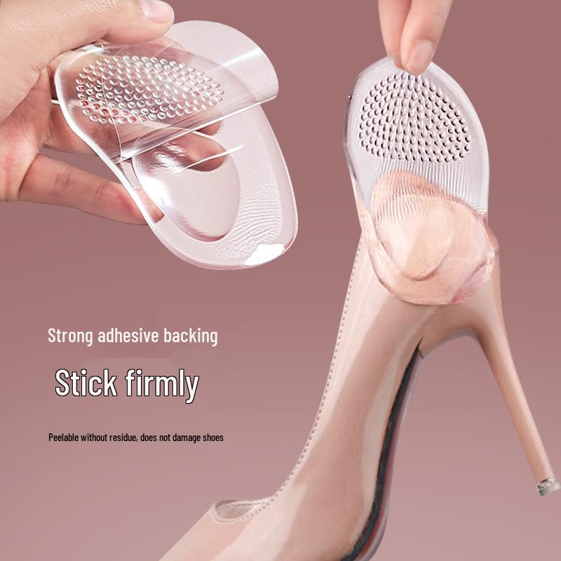 Women's PU Arch Support & Forefoot Pad Insoles with Adhesive, 2-in-1 Design