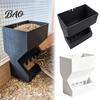 Easy Clean Bird Feeder Automatic Quail for Cage, Large Capacity Wall Mount Anti Spill Food Dispenser Grain Chicks And Small Birds, Refill Trough