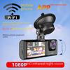 3-Lens 1080P HD Car Recorder: Front, Interior, Rear, with Multi-Language Support & WIFI