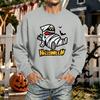 Men's Halloween Printed Long Sleeve T-Shirt Unisex Crewneck Casual Sports Top