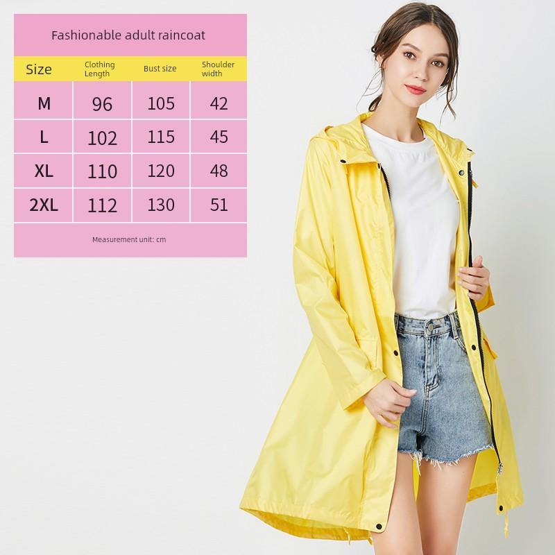 Raincoat Women's Trench Coat Type Thin Breathable Outdoor Hiking Hiking Single Body Waterproof Poncho Men's Multi-Color Portable