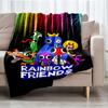 Rainbow Friends Theme Printed Blanket - Perfect for Couch, Bed, Travel & Outdoor Use | Machine Washable, Cozy & Durable.