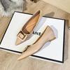 Pointed Nude Inner Height Increase Single Shoes Women's 2025 New Huizhou Women's Shoes Patent Leather French Versatile Light Mouth Flats