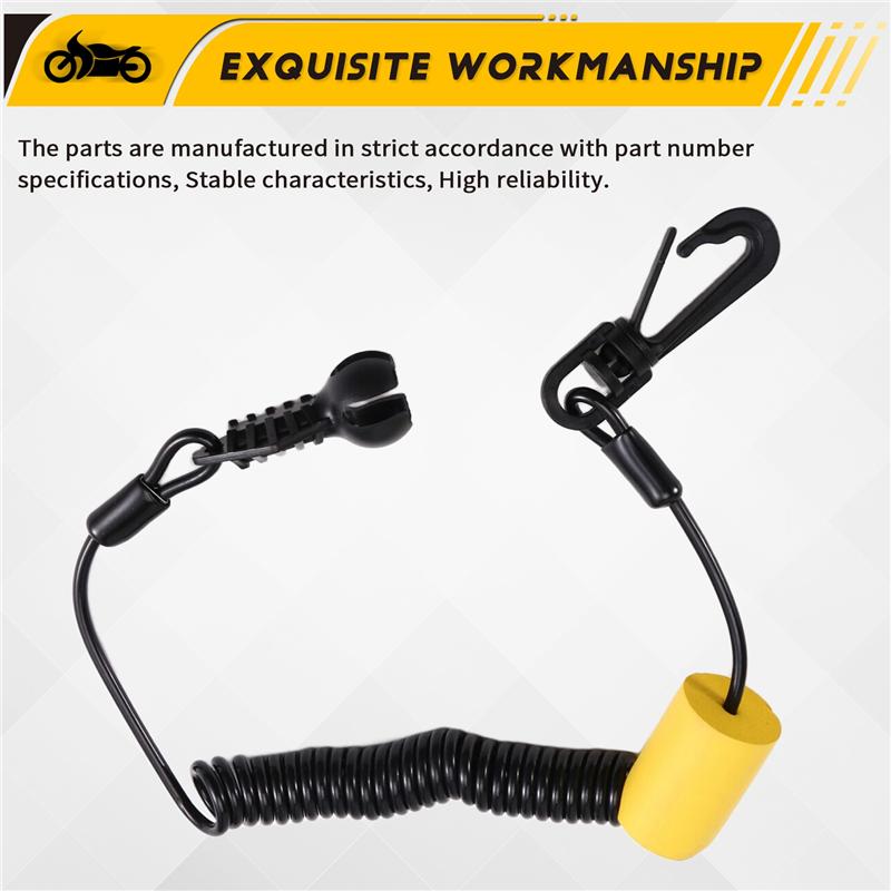 Steady New Safety Lanyard Key Cord Clip 278003400 For Sea-Doo Spark RXT RXP ACE 900 GTX GTI Wake GTR Plus 278003410 278002843