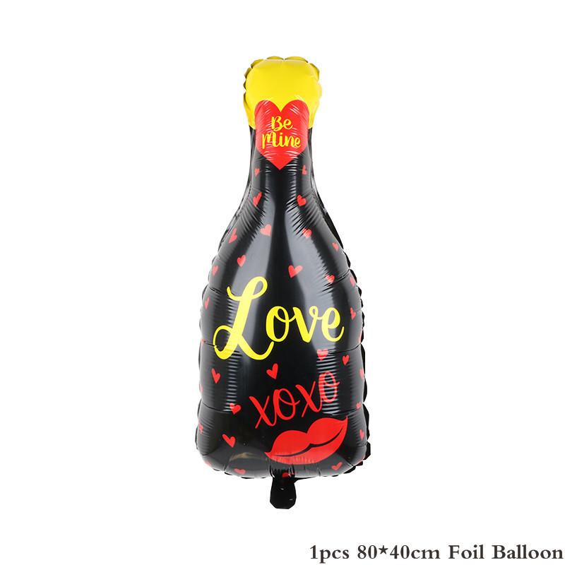 Large Celebration Wine Glass Wine Bottle Champagne Birthday Party Wedding Family Party Decoration Aluminum Film Balloon